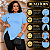 Blusa Vest Legging Botões Preta Plus Size - Imagem 3