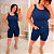 Blusa Alça Julia Azul Marinho Plus Size - Imagem 3
