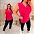 Blusa Regata Vest Legging Nicole Pink Plus Size - Imagem 3