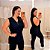 Blusa Regata Vest Legging Nicole Preta Plus Size - Imagem 1
