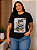 T shirt 3D Preta Plus Size - Imagem 9