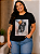 T shirt 3D Preta Plus Size - Imagem 5