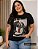 T shirt 3D Preta Plus Size - Imagem 7