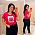 T shirt 3D Pink Plus Size - Imagem 1