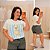 T shirt Dog Listra Azul Plus Size - Imagem 1