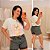 T shirt Dog Listra Rosa Plus Size - Imagem 1
