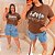 T shirt Mk Marrom Plus Size - Imagem 2