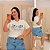 T shirt Mk Branca Plus Size - Imagem 1