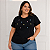 T shirt Bordada Coração Analu Preta Plus Size - Imagem 3
