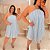 Vestido Ágata Listra Azul BB Plus Size - Imagem 3