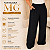 Calça Pantalona Mg Marrom Plus Size - Imagem 3