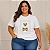 T shirt Polo Urso Listra Verde Plus Size - Imagem 1