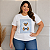 T shirt Polo Urso Listra Azul Plus Size - Imagem 1