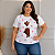 T  shirt Urso Laço Poá Rosa Plus Size - Imagem 1