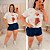 T shirt Urso Laço Poá Rosa Plus Size - Imagem 2