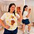 T shirt Urso Laço Poá Amarelo Plus Size - Imagem 1