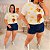 T shirt Urso Laço Poá Amarelo Plus Size - Imagem 2