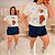 T shirt Urso Laço Poá Azul Plus Size - Imagem 2