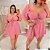 Macaquinho Carla Liso Rosa Plus Size - Imagem 2