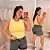 Regata Suplex Giovana Amarelo Manteiga Plus Size - Imagem 1