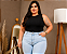 Regata Suplex Giovana Preta Plus Size - Imagem 3