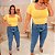 Blusa Gola Quadrada Suplex Amarelo Manteiga Plus Size - Imagem 2