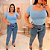Blusa Gola Quadrada Suplex Azul BB Plus Size - Imagem 2