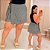 Short Saia Babi Listra Preto Plus Size - Imagem 1