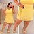 Short Saia Babi Listra Amarelo Plus Size - Imagem 2