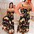 Vestido Búzio Preto Floral Plus Size - Imagem 2