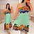 Vestido Cruzado Verde Estampado Plus Size - Imagem 2