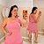Macaquinho Nula Yara Rosa Plus Size - Imagem 1
