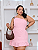 Macaquinho Nula Yara Rosa Plus Size - Imagem 1
