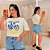 Cropped Drika Estampa Bicicleta Plus Size - Imagem 1