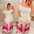 Vestido Grazi Estampado Rosa Plus Size - Imagem 2