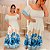 Vestido Grazi Estampado Azul Plus Size - Imagem 2