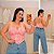 Cropped Corselet Rubi Rosa BB Plus Size - Imagem 1
