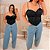 Cropped Corselet Rubi Preto Plus Size - Imagem 2