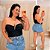 Cropped Aro Bia Preto Plus Size - Imagem 1