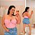 Cropped Aro Bia Rosa Plus Size - Imagem 1