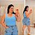 Regata Ribana Listra Sara Azul Plus Size - Imagem 1