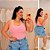 Regata Ribana Listra Sara Rosa BB Plus Size - Imagem 1
