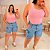 Regata Ribana Listra Sara Rosa BB Plus Size - Imagem 2