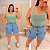 Regata Ribana Listra Sara Verde Plus Size - Imagem 2