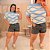 Blusa Zig Listra Azul BB Plus Size - Imagem 2