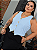 Blusa Colete Elisa Azul BB Plus Size - Imagem 3