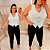 Blusa Colete Elisa Branca Plus Size - Imagem 2