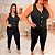 Blusa Colete Elisa Preta Plus Size - Imagem 2