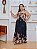 Vestido Adriana Multi Formas Azul Escuro Estampado Plus Size - Imagem 3