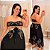 Vestido Adriana Multi Formas Preto Estampado Plus Size - Imagem 1